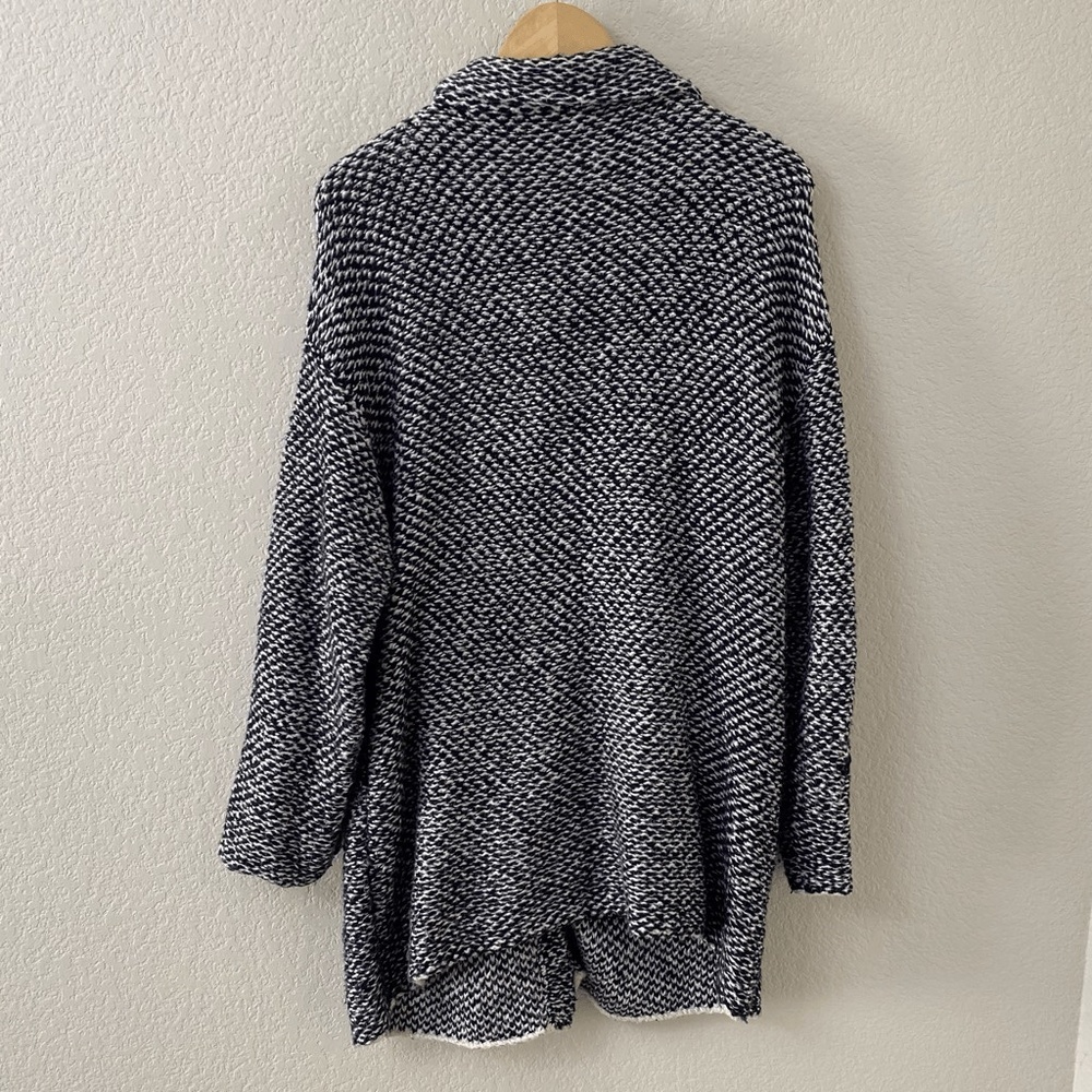 Eileen Fisher Jacquard Cardigan Jacket Size Medium Organic Cotton Twist - Picture 5 of 7